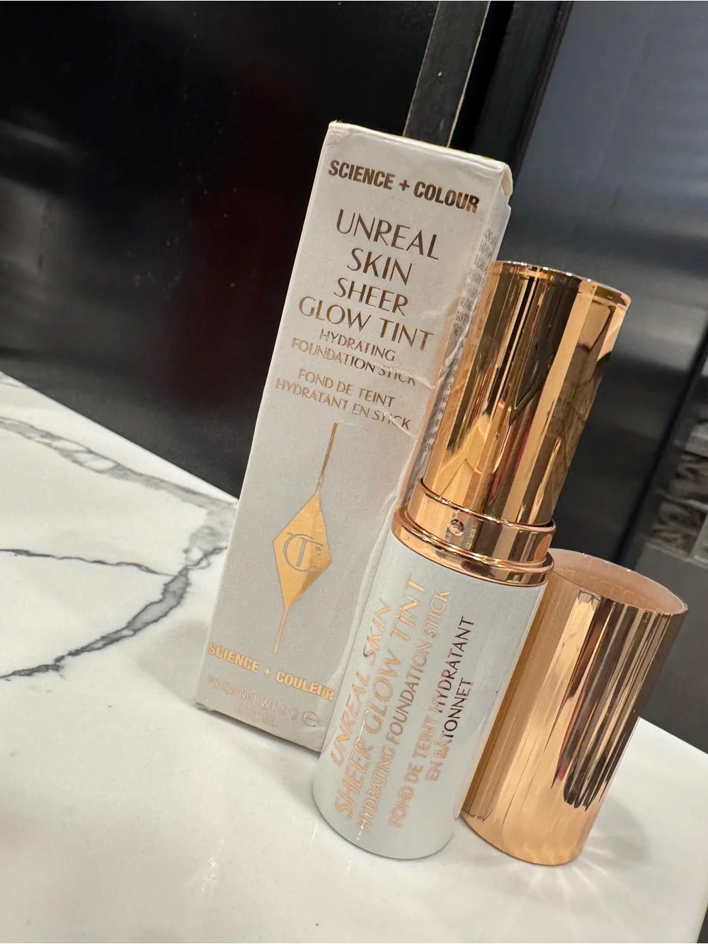 Charlotte Tilbury Unreal Skin Sheer Glow Tint Hydrating Foundation Stick – 5 Med